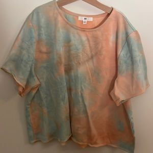 BP. boxy tie dye shirt